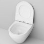 Підвісний унітаз AM.PM Spirit 2.0 FlashClean (C701700WH) з сидінням + Гігієнічний душ Volle DE LA NOCHE (10-40-5200-black)