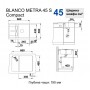 Мийка для кухні Blanco Metra 45 S Compact (519572)