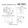 Мийка для кухні Blanco Rondoval 45S (515766)