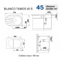 Мийка для кухні Blanco Tamos 45S (521394)