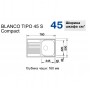 Мойка для кухни Blanco Tipo 45S Compact (513675) микротекстура
