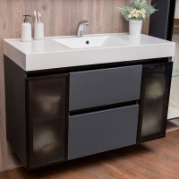 Тумба Fancy Marble Barbados 3 120 з умивальником Nadja 1200C, сірий