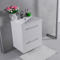 Тумба Fancy Marble Santorini 60 с умывальником Amelia (ШН-Ам600)