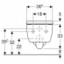 Подвесной безободковый унитаз Geberit iCon Rimfree с сиденьем Soft Close (500.784.01.1)