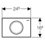 Клавиша смыва Geberit Delta11 (115.120.46.1)