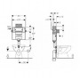 Бачок прихованого монтажу для приставного унітазу GEBERIT Omega (109.060.00.1)