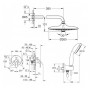 Душова система Grohe Eurosmart (25183SC1)