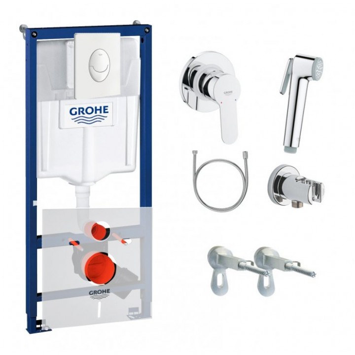 Инсталляция для унитаза с гигиеническим душем Grohe Rapid SL (G7225120)