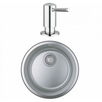 Мойка для кухни Grohe K200 с дозатором 31720SD0+40536000