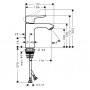 Змішувач для раковини Hansgrohe Metris (31080000)