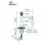IMEX LINE CHROME Змішувач для умивальника, хром BDD038-1