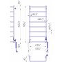 Электрический полотенцесушитель Mario Стандарт-I 1090х530 TR K таймер-регулятор (2.3.0217.10.P)