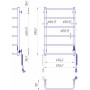 Электрический полотенцесушитель Mario Стандарт-I 800х530 TR K таймер-регулятор (2.3.0215.10.P)