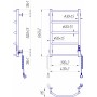 Электрический полотенцесушитель Mario Трапеция-I 650х430 TR K таймер-регулятор (2.3.2813.10.P)