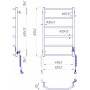 Электрический полотенцесушитель Mario Трапеция-I 800х530 TR K таймер-регулятор (2.3.2815.10.P)