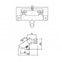 Термостатичний змішувач для ванни Q-tap Inspai-Therm CRM T300600 (QTINSTHERMT300600)