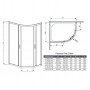 Душова кабіна Radaway Premium Plus E 1000x800 (30491-01-01N) профіль хром, скло прозоре